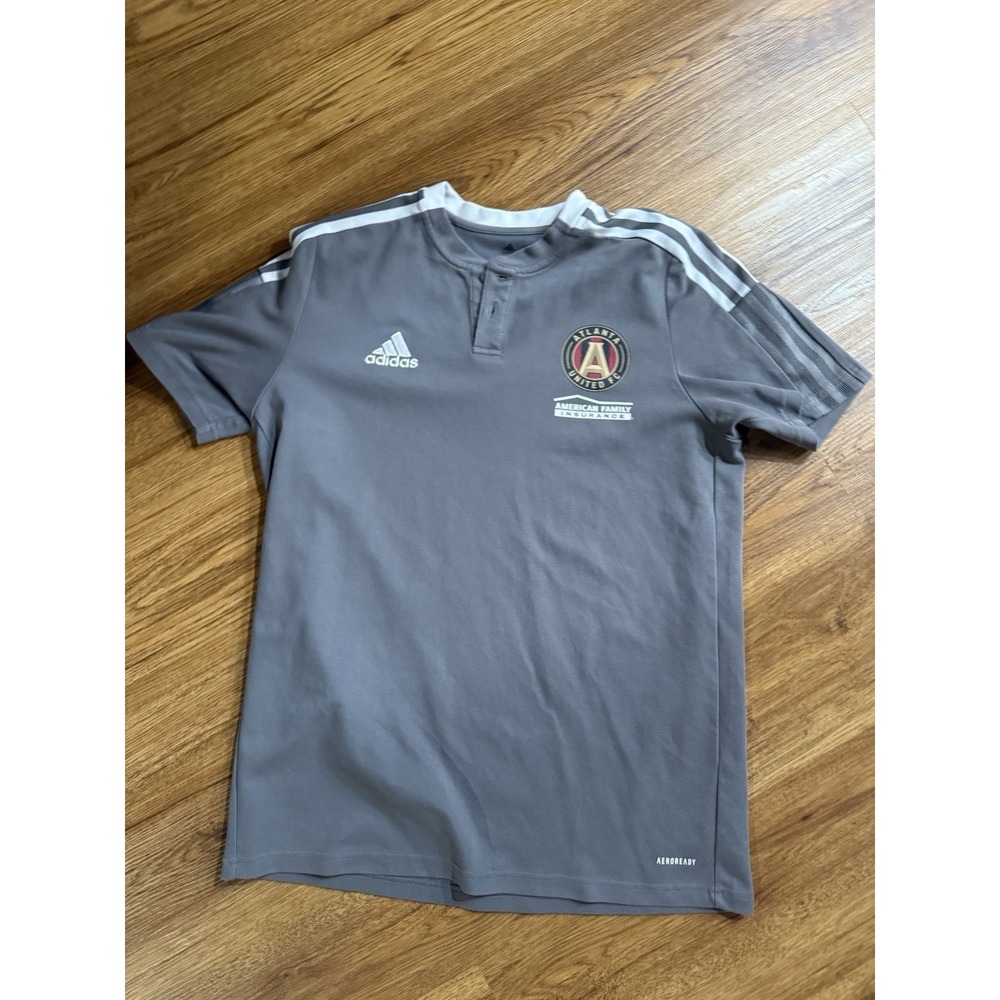 adidas Atlanta United FC Jersey Shirt Primegreen Size M Grey